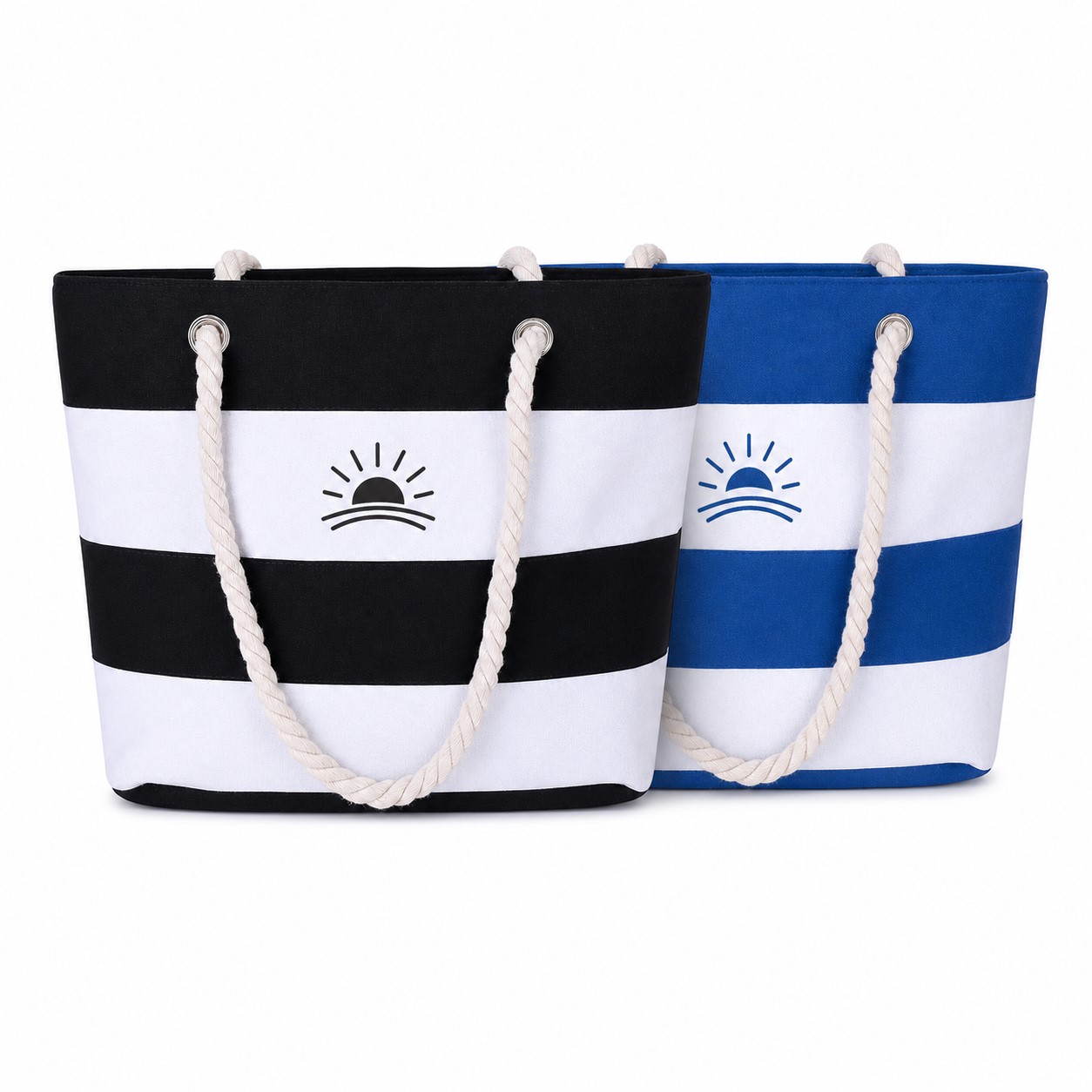 Canvas Cruising Tote With Rope Handles