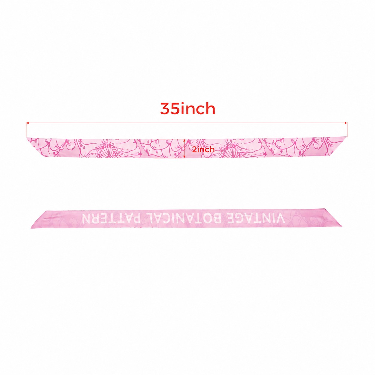 50D Polyester Smooth Surface Scarf — Pink