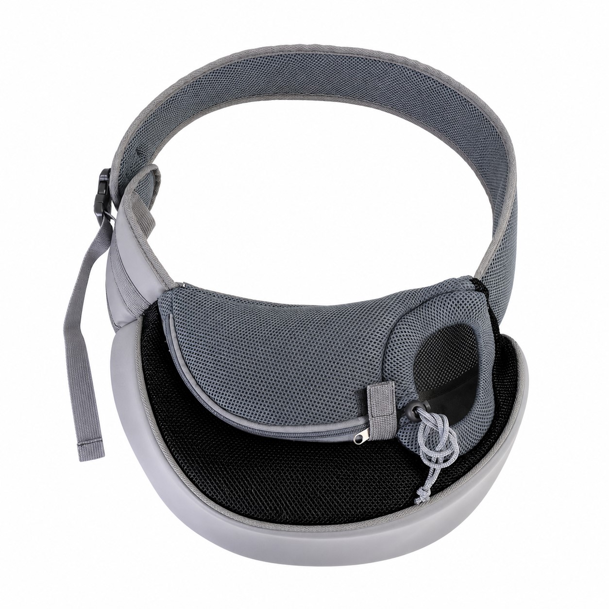 Adjustable Polyester Mesh Pet Sling Bag — view 2