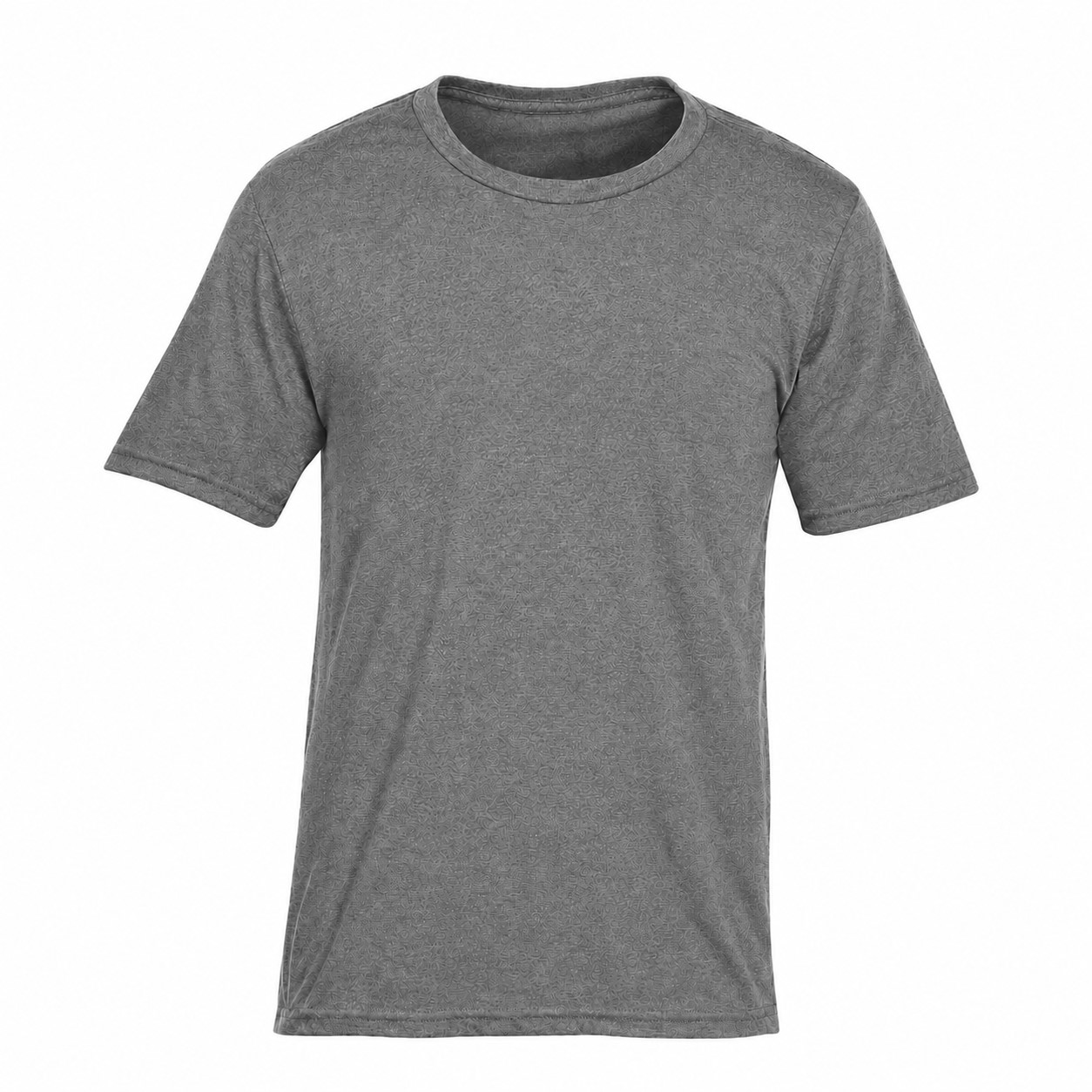 Blend Cotton Polyester Tee — Gray