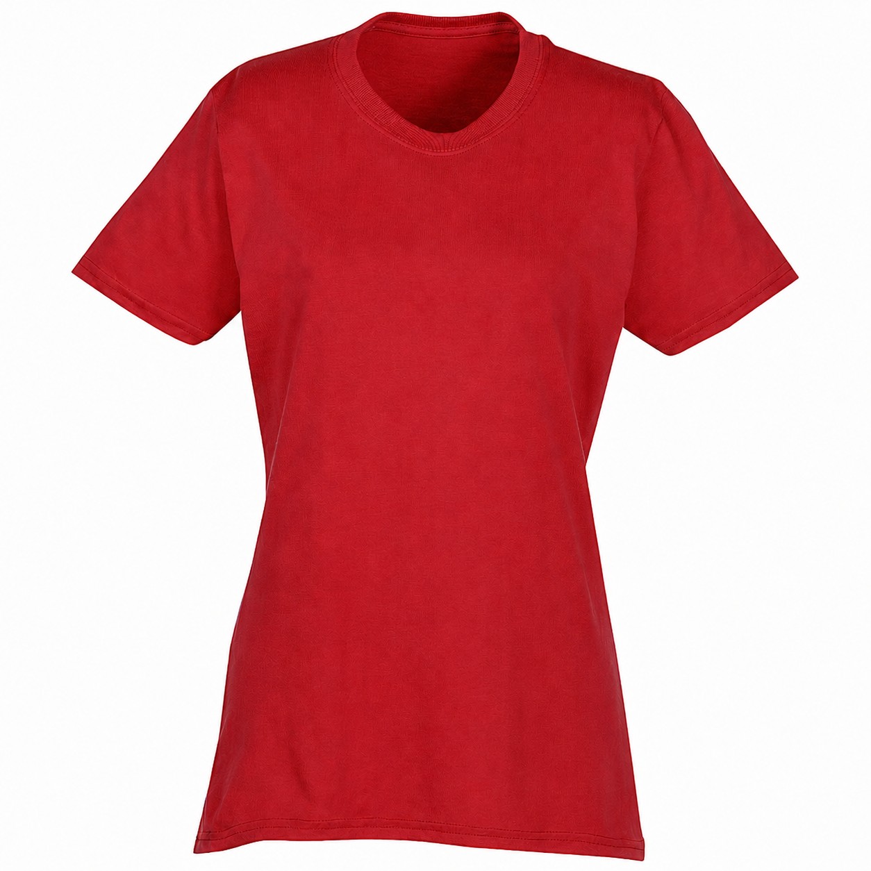 Ladies Cotton Polyester Crewneck Tee — view 2