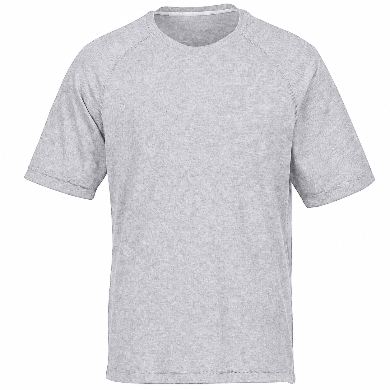 Tri Blend Wicking Crewneck Tee — Silver