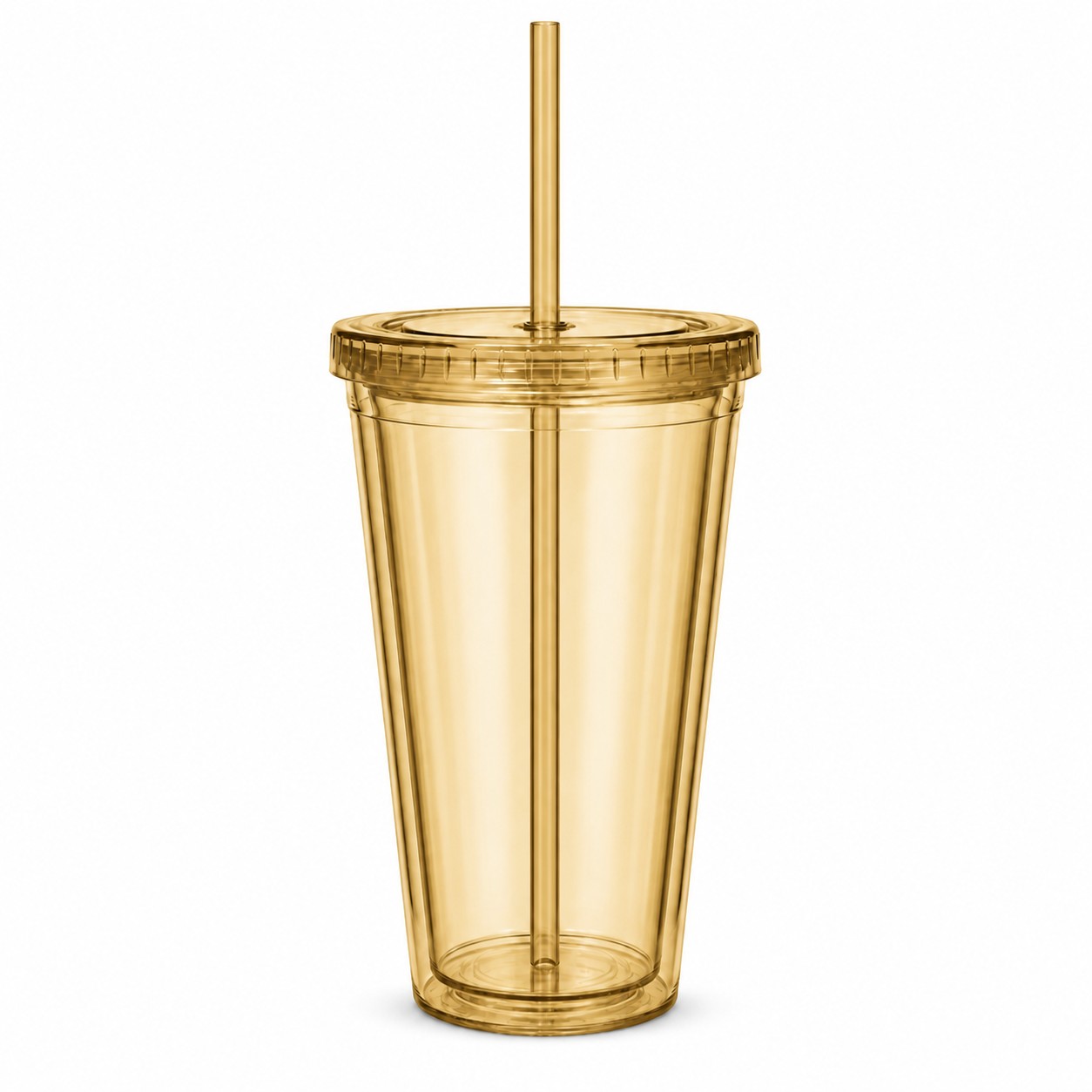 Double Wall 16 Oz Acrylic Journey Tumbler — Brass Gold
