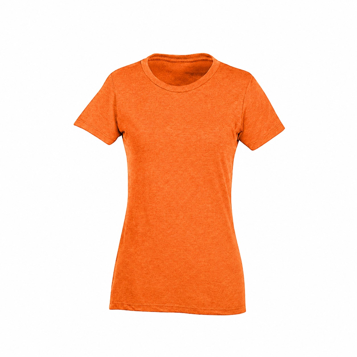 Ladies Combed Ringspun Cotton Blend Tee — Orange