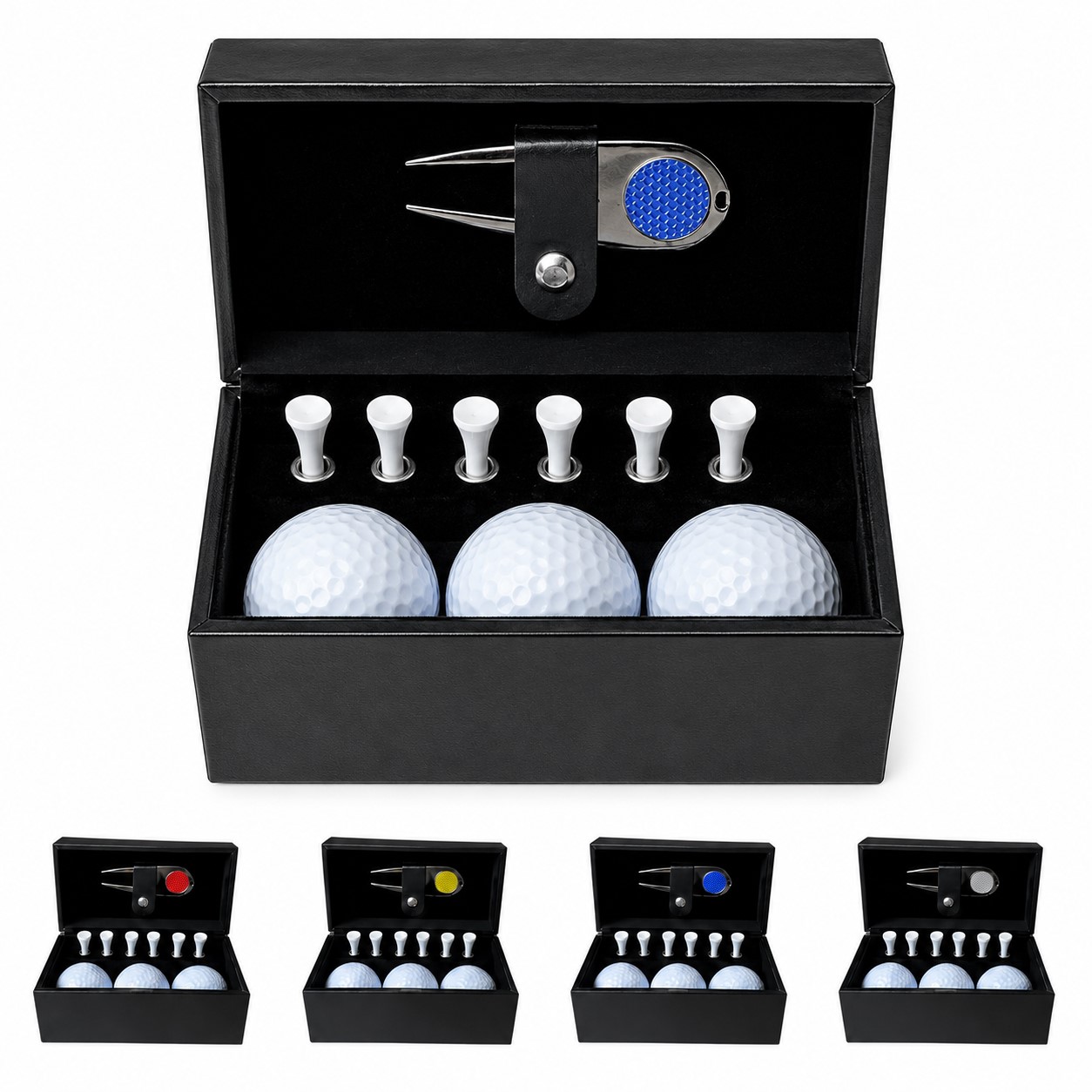 Leather Golf Accessory Gift Box Set