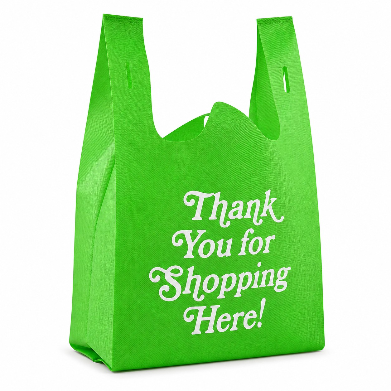 Polypropylene Reusable Grocery Bag — Green