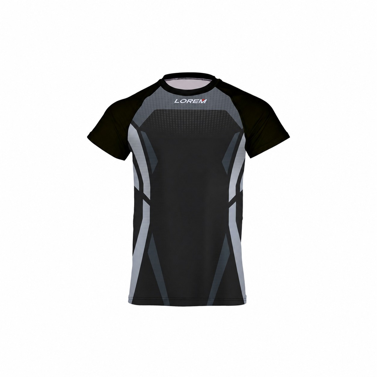 Men's Compression Gym Workout Shirt — Silver