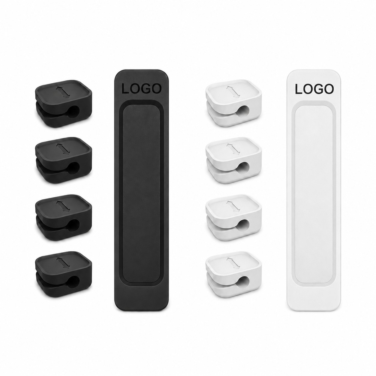 Magnetic PVC Desk Cable Clip Set