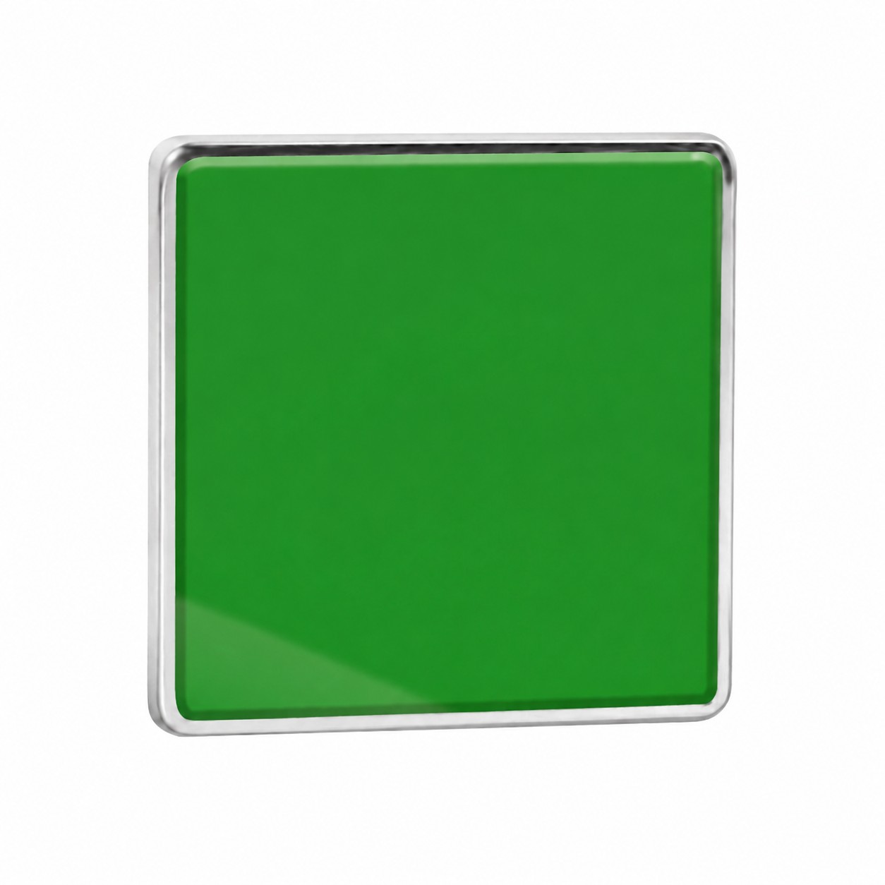 Epoxy Dome Zinc Alloy Pin — Green