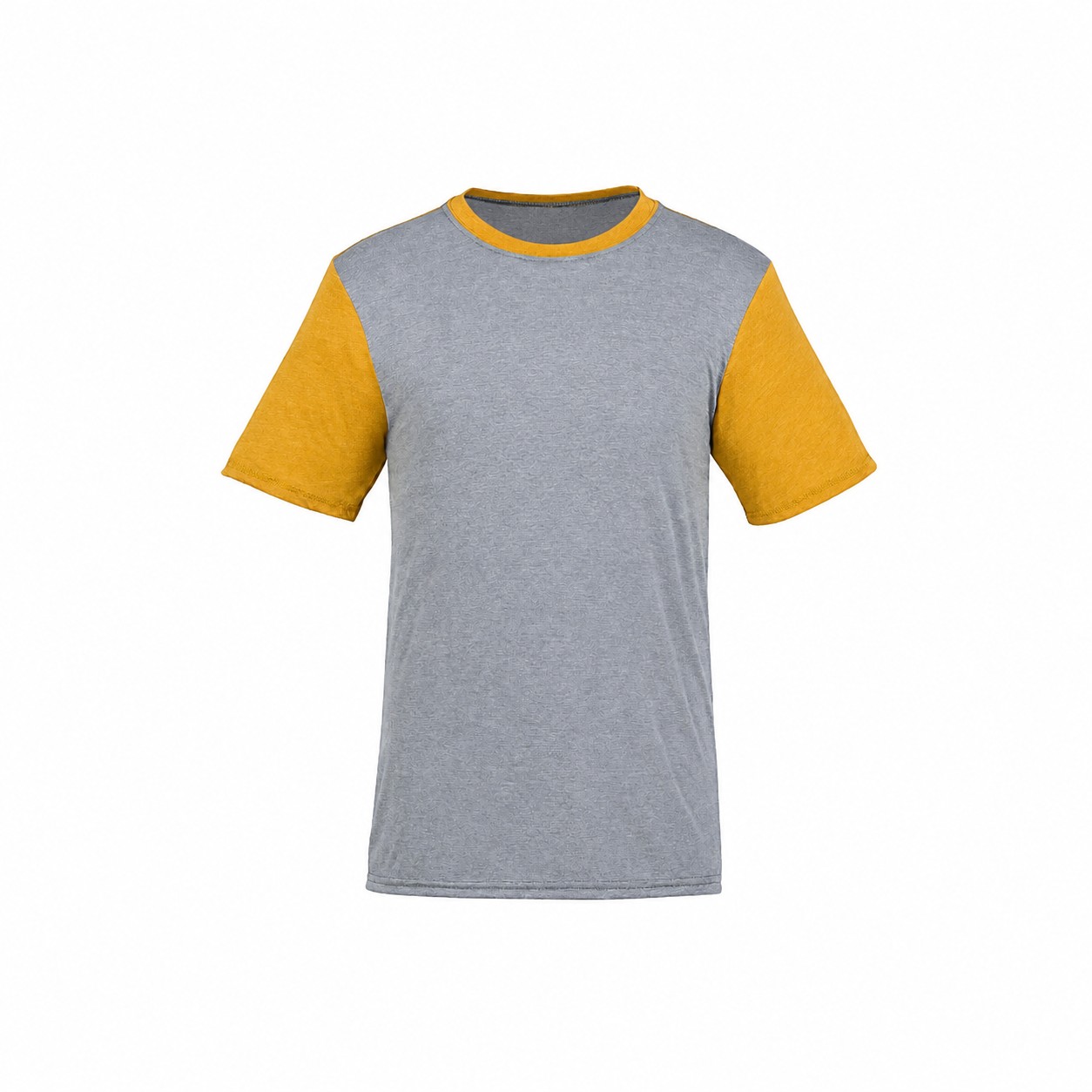Tri Blend Contrast Ringer Tee — Gold