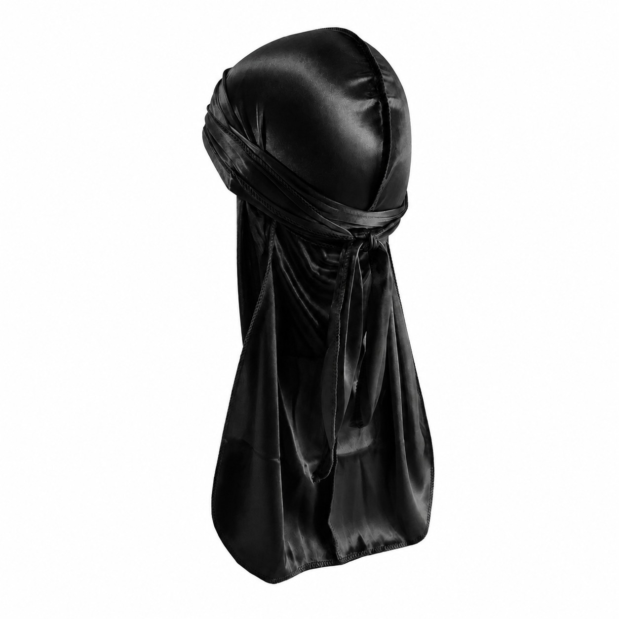 Polyester Pirate Head Wrap Scarf — Black