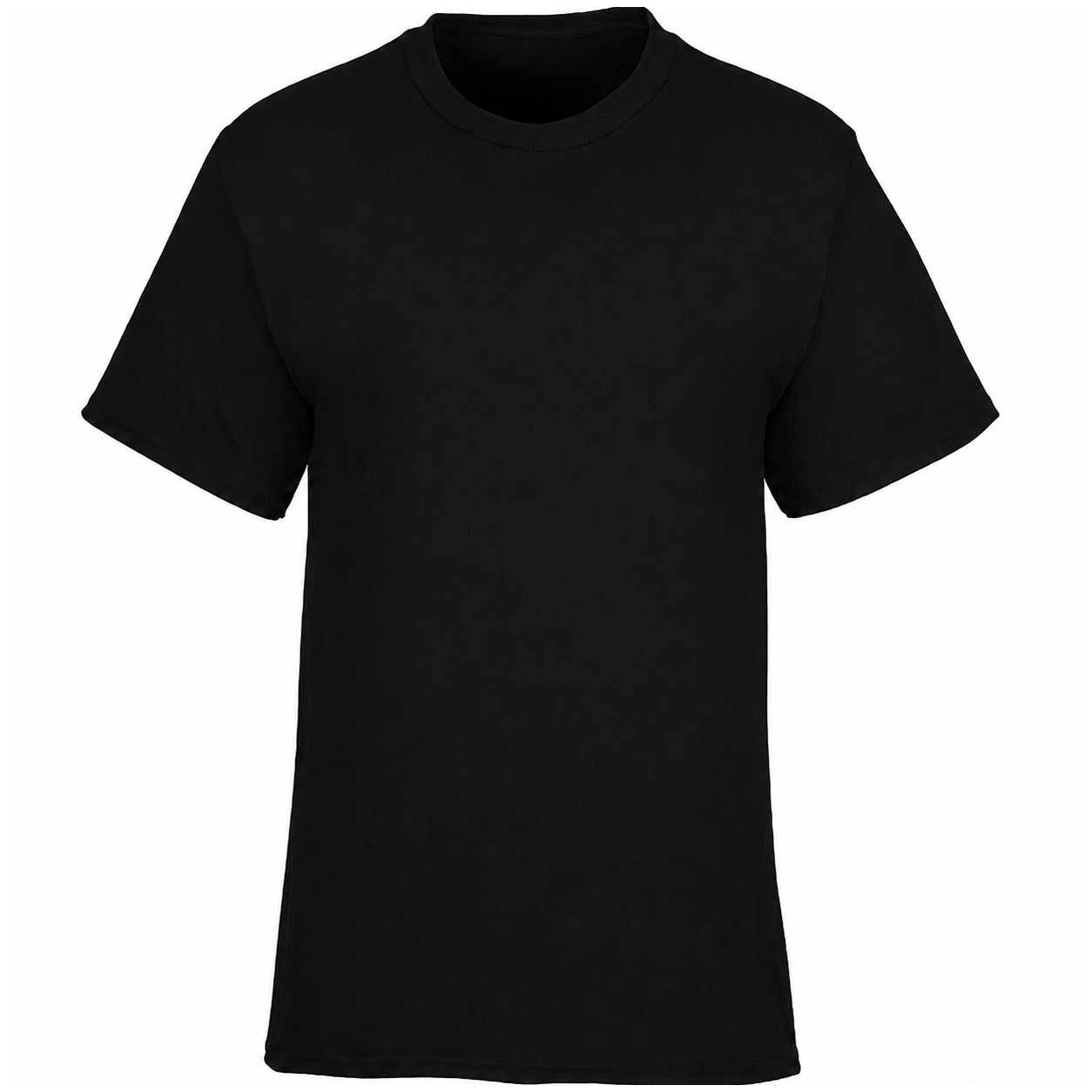 Recycled Cotton-Polyester Blend T-Shirt — Black