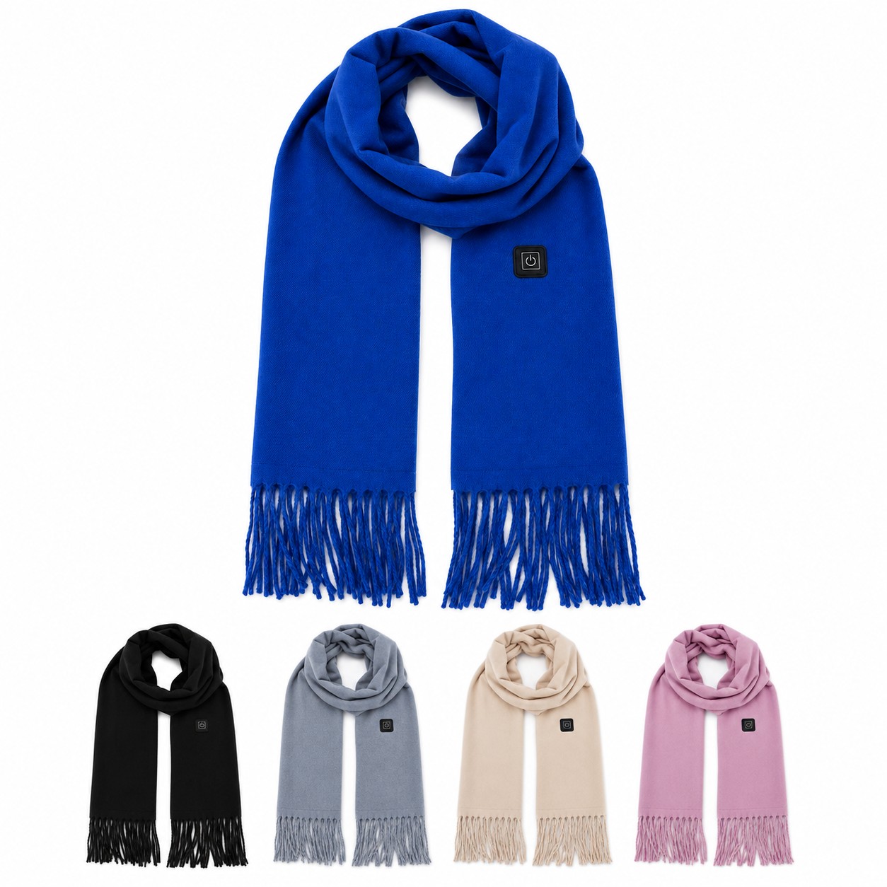 Heated Fleece Bandanna Scarf