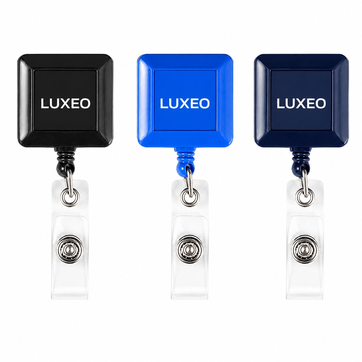 Square ABS Retractable Badge Holder