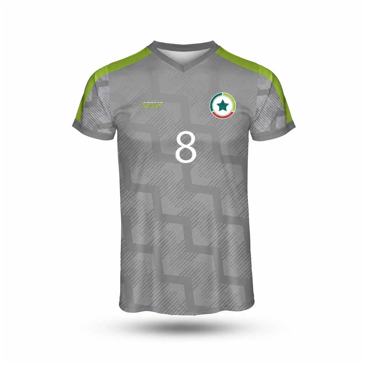 Performance Crew Neck Soccer Jersey — Gray