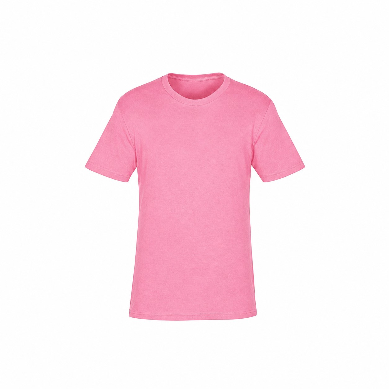 Fine Jersey Cotton Polyester Tee — Pink