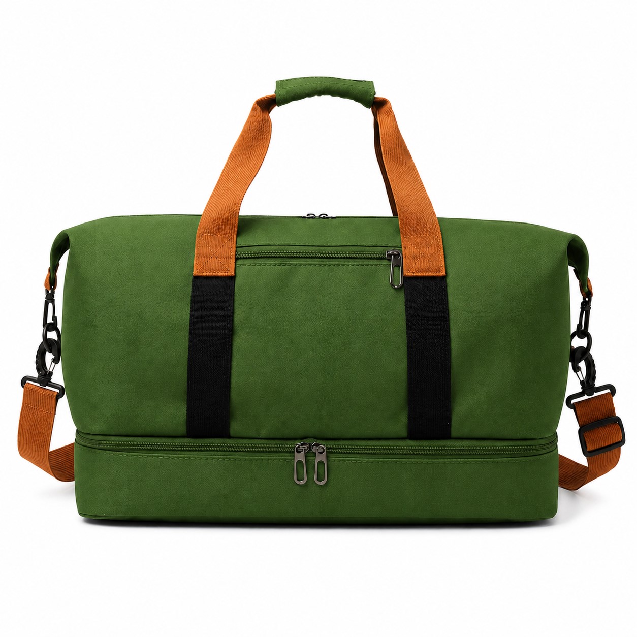 18.1-Inch Shoe Compartment Duffel Bag — Green