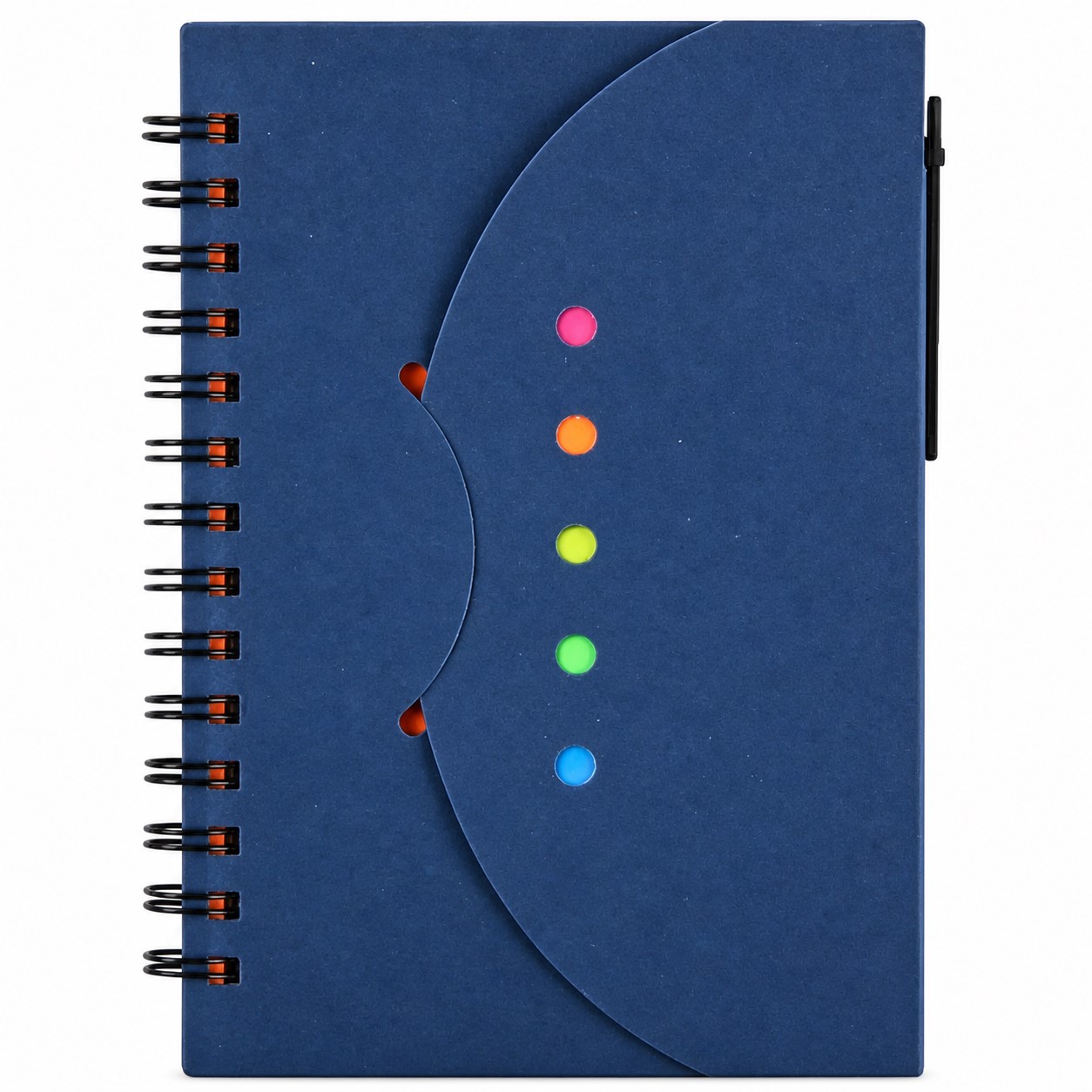 Spiral Paper Notebook With Pen And Page Flags — view 2