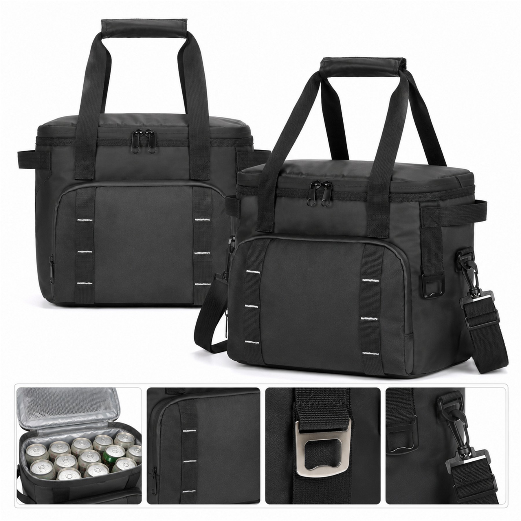 16 Can Cooler Bag With Bottle Opener