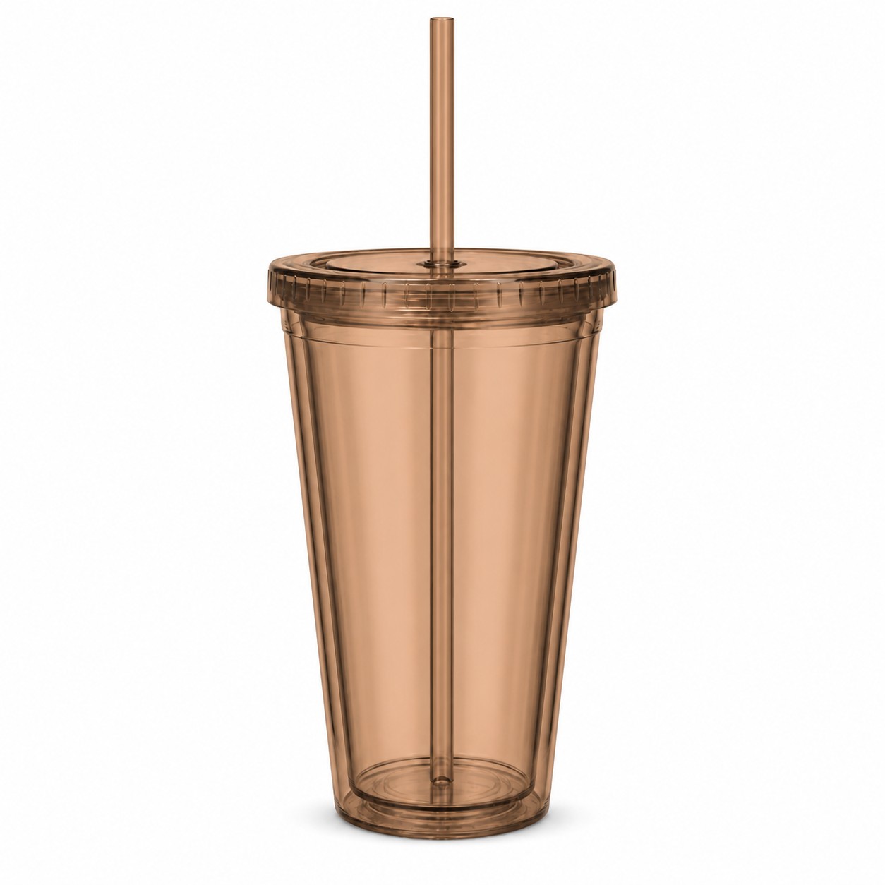 Double Wall 16 Oz Acrylic Journey Tumbler — Brown