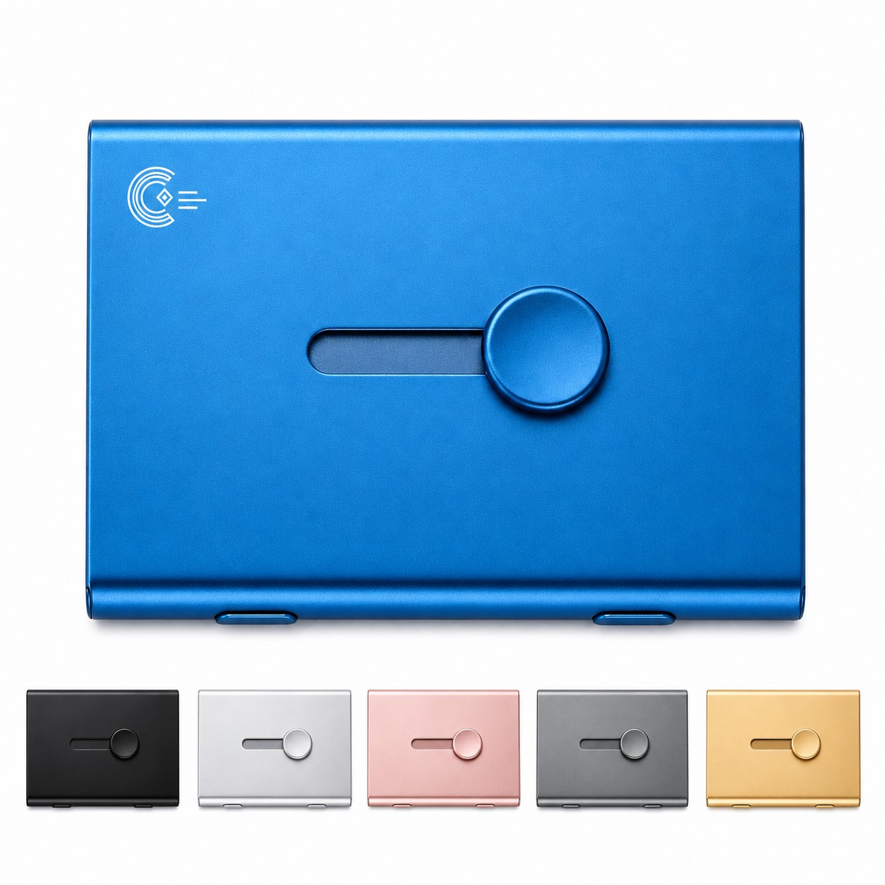 Push Slide Aluminum Business Card Case