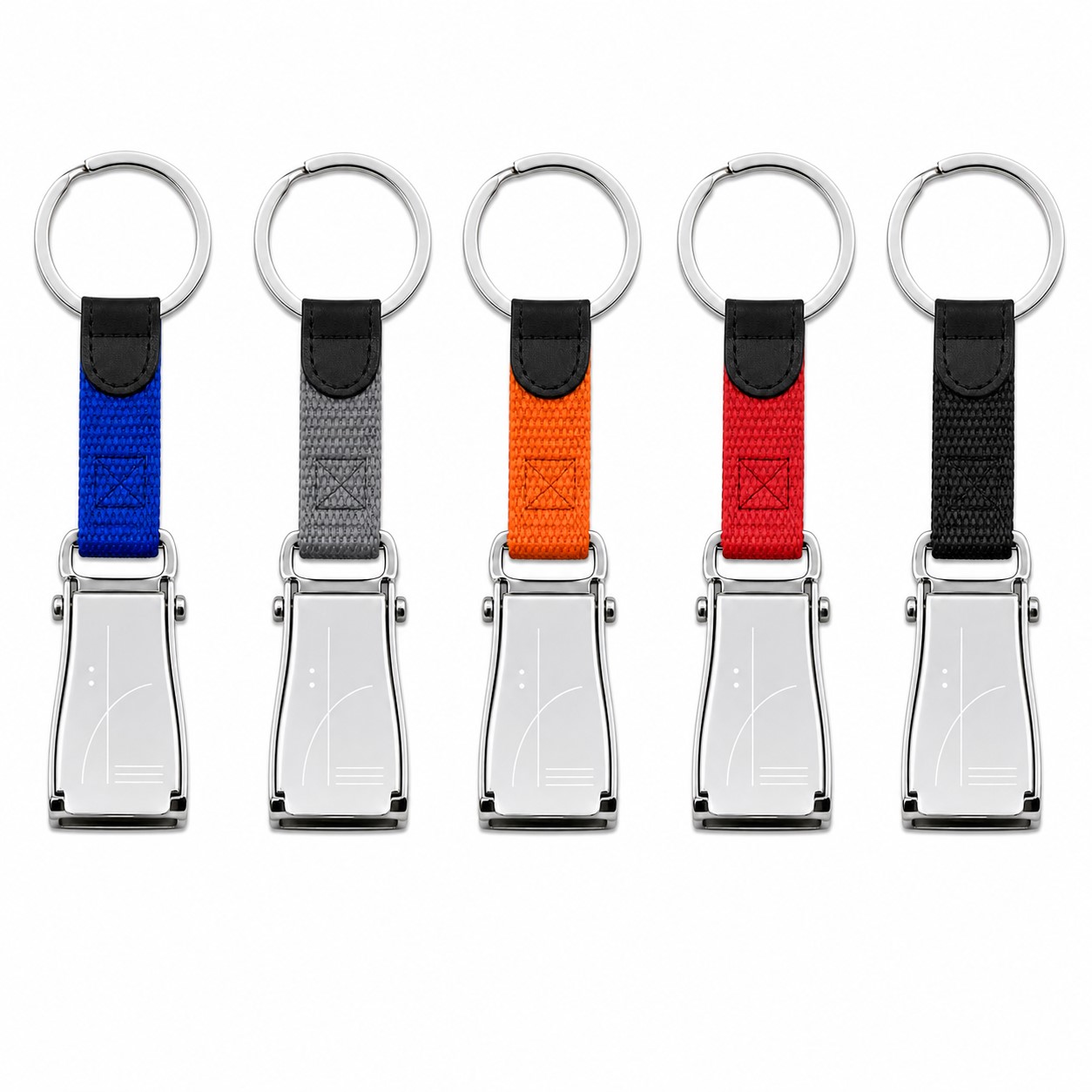 Metal Aircraft Seat Belt Buckle Keychain