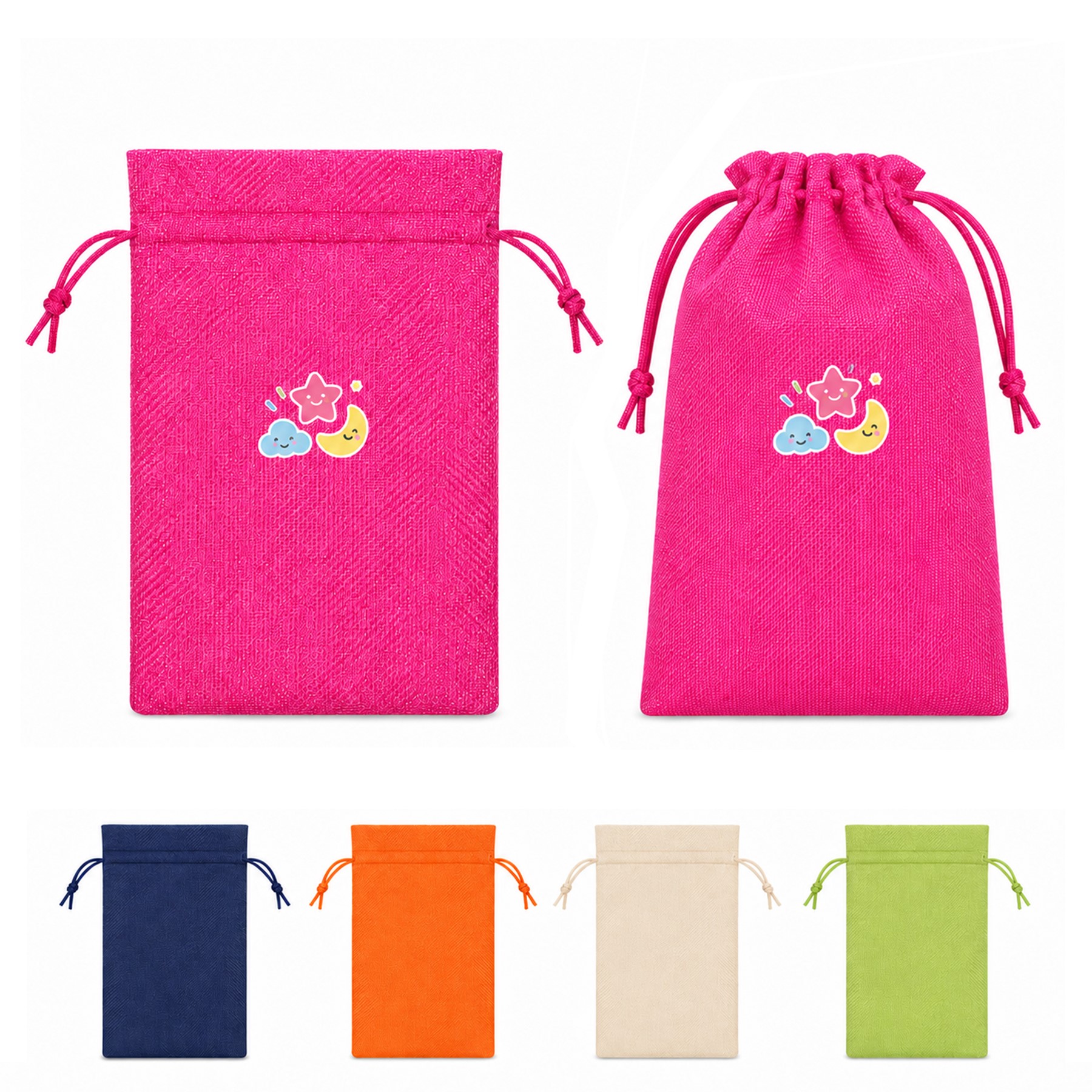 Linen Drawstring Gift Pouch