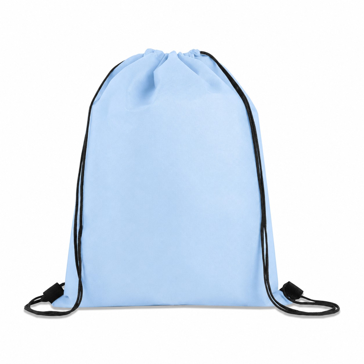 80GSM Non-Woven Drawstring Bag — Baby Blue