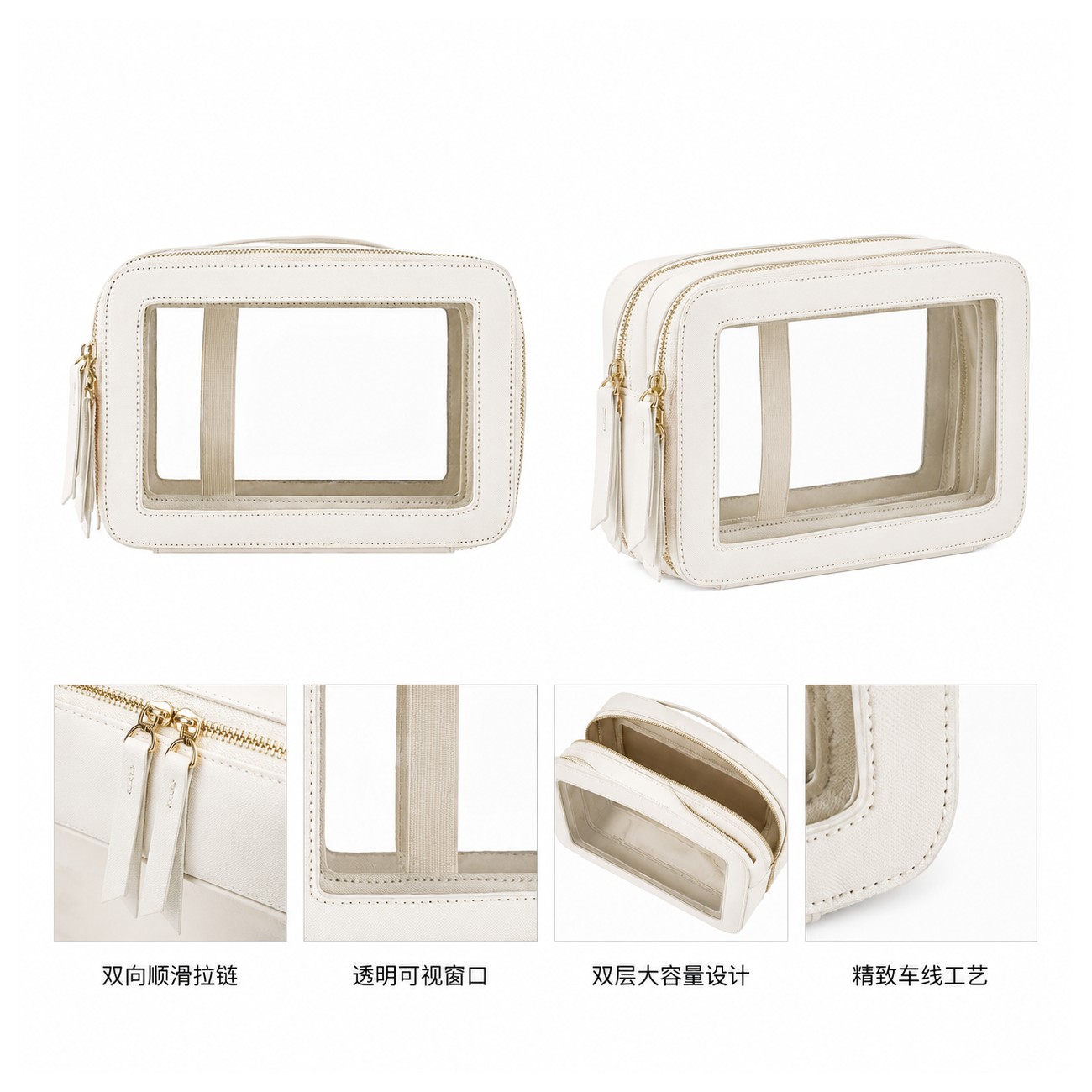 Double Top Handle Toiletry Bag