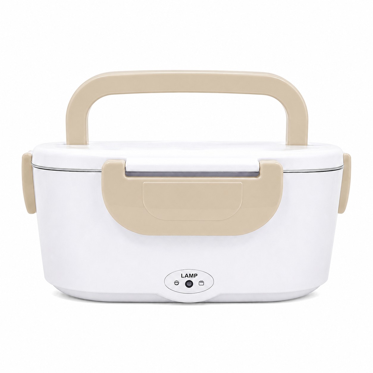 Electric Stainless Lunch Box Warmer — Natural Beige