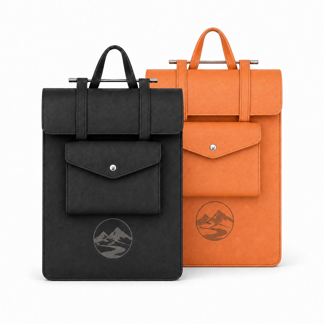 Faux Leather Laptop Carry Bag