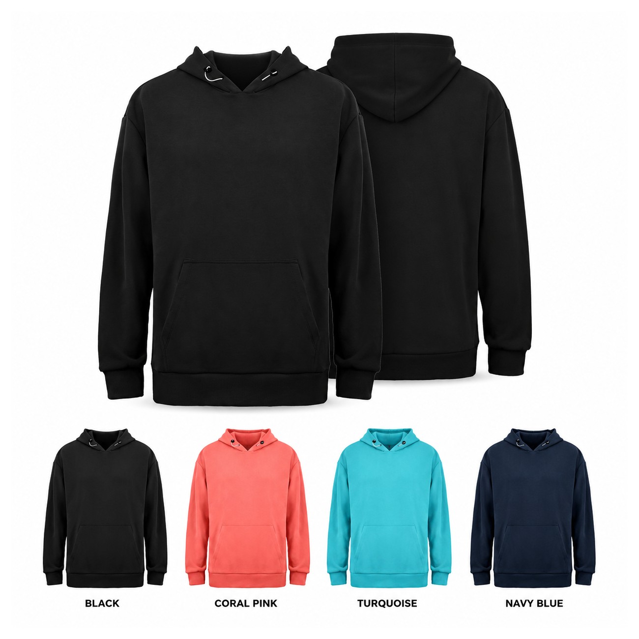 Polyester Smooth Surface Hoodie