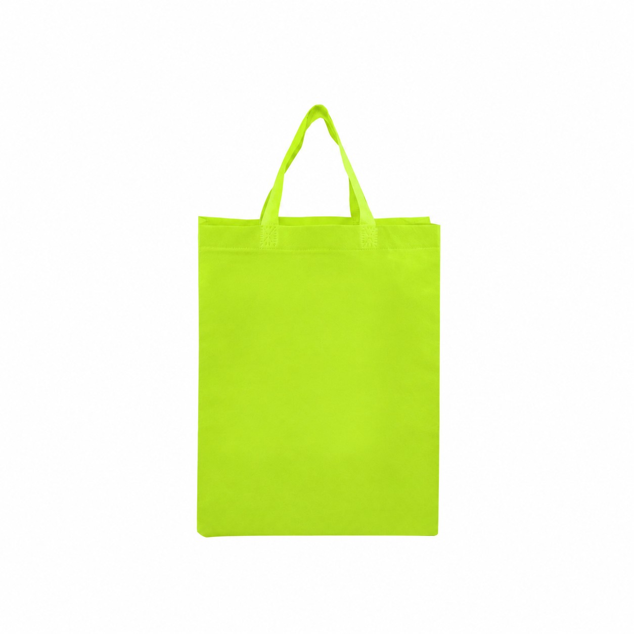 4" Gusset Tote Bag — Lime Green