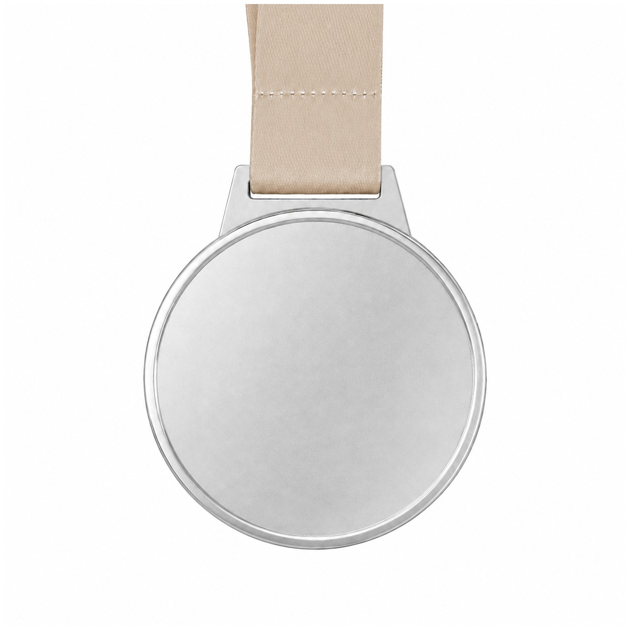 Single Sided Hard Enamel Medal — Beige