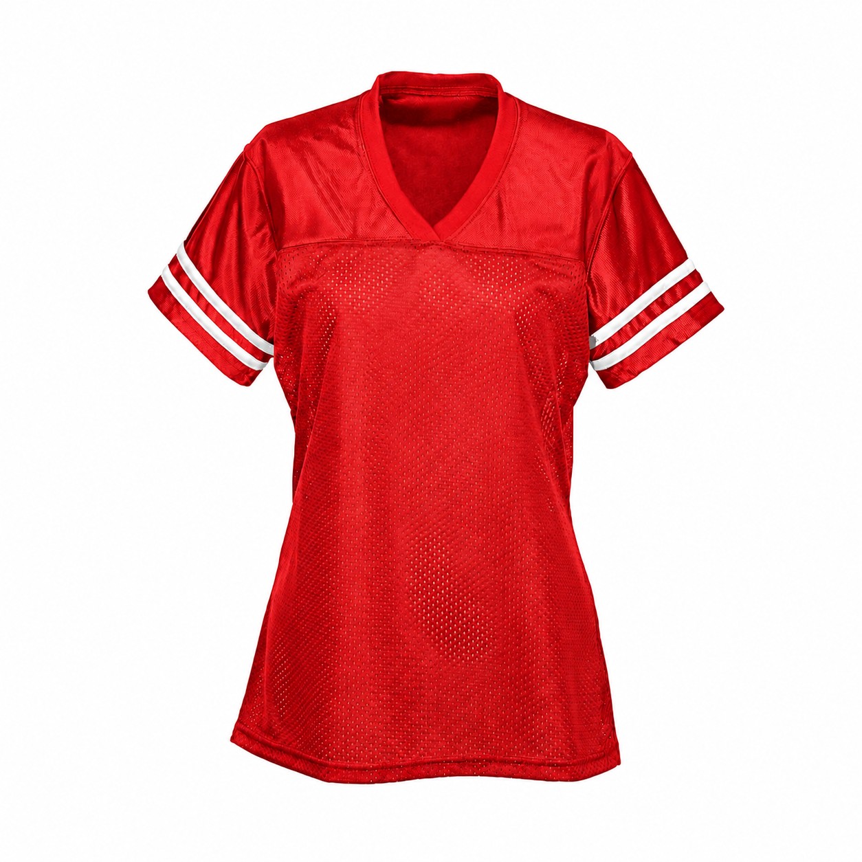 Ladies Polyester Mesh Team Jersey — Red