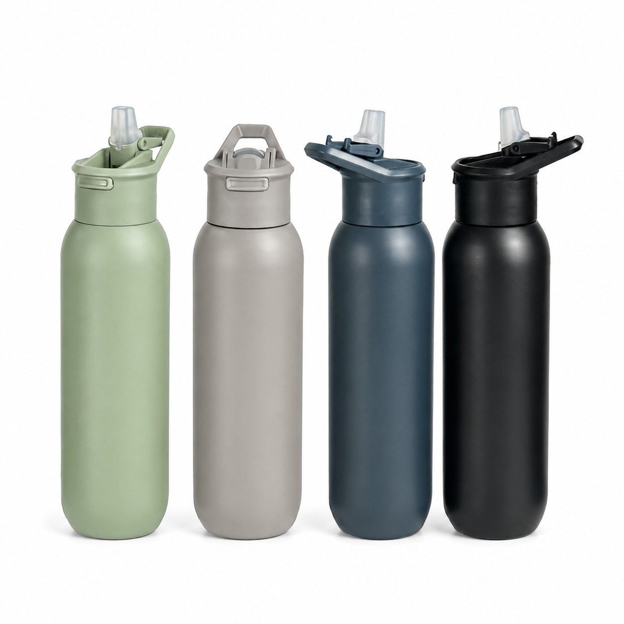 Stainless Insulated Bottle With Straw Lid