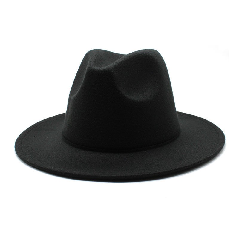 Polyester Wide Brim Fedora Hat — view 2