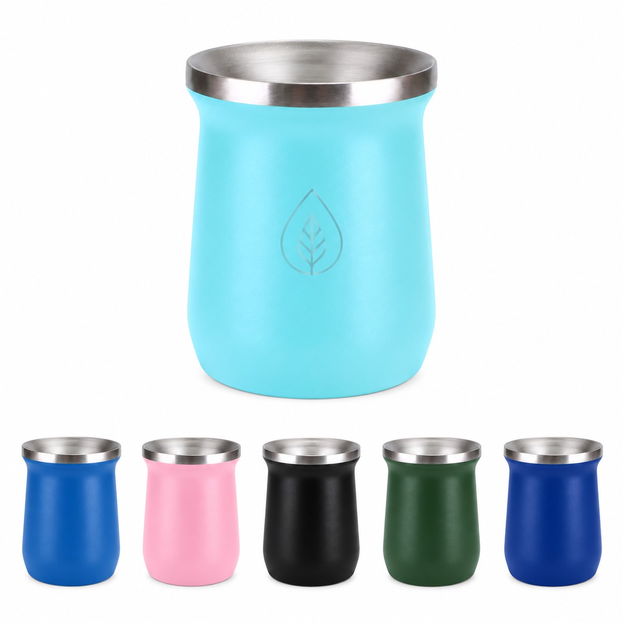 Double Wall 8 Oz Stainless Steel Mate Cup