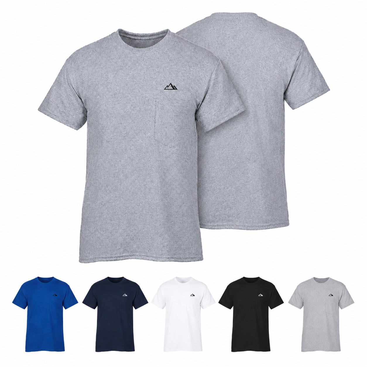 Cotton-Polyester Blend Pocket T-Shirt