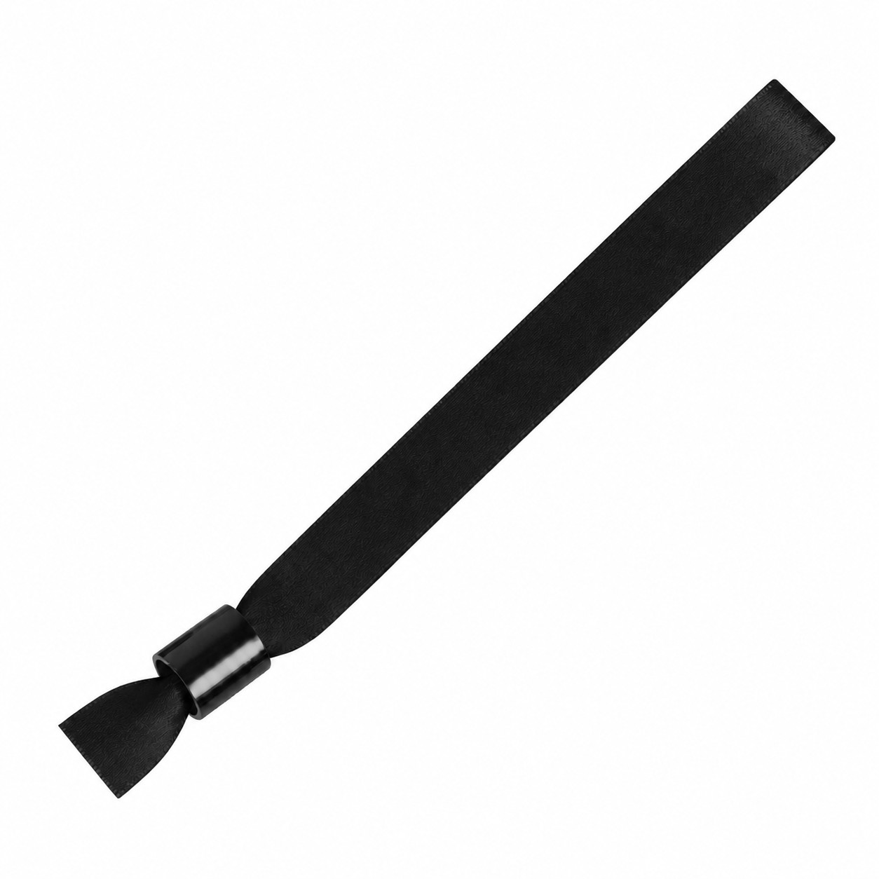 Polyester Locking Event Wristband — Black