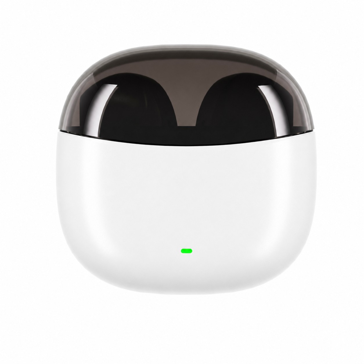 Mini Wireless Earbuds With Clear Case — Clear White