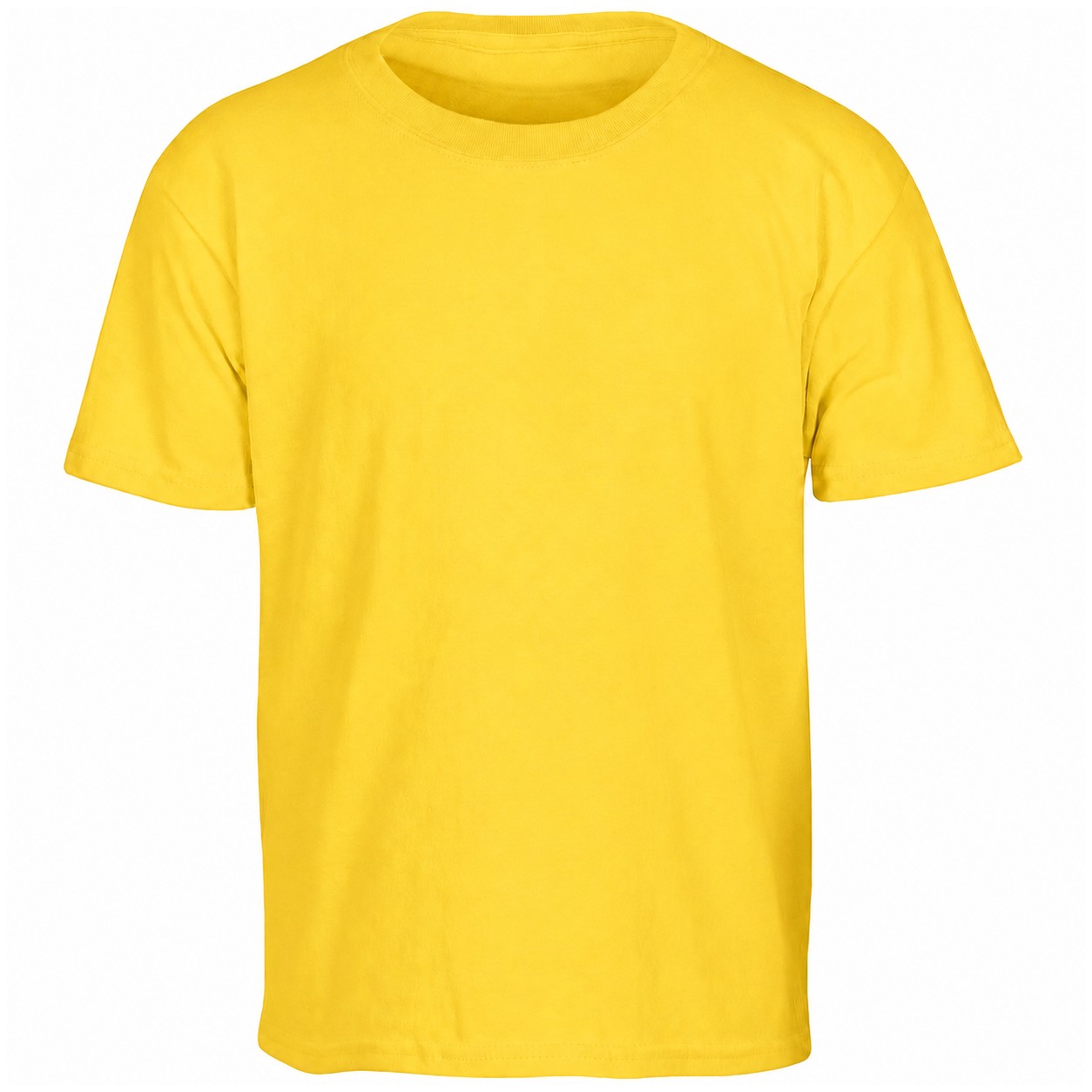 Youth Cotton T Shirt — Yellow