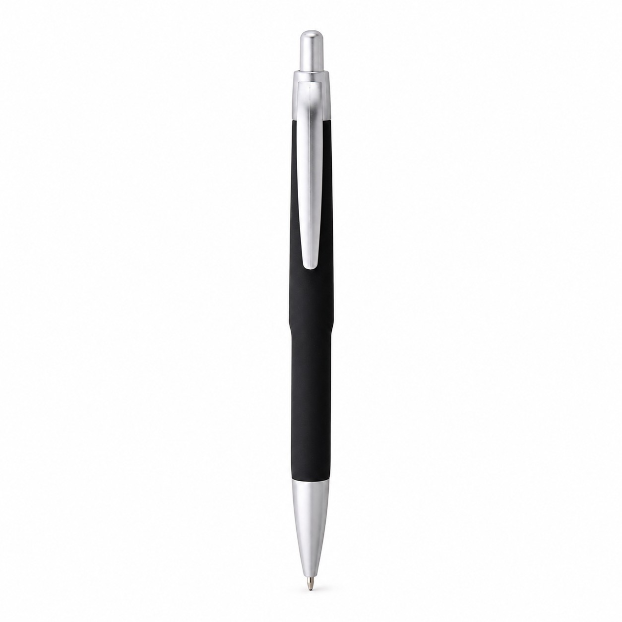 Plastic Metal Retractable Pen With Refills — view 2