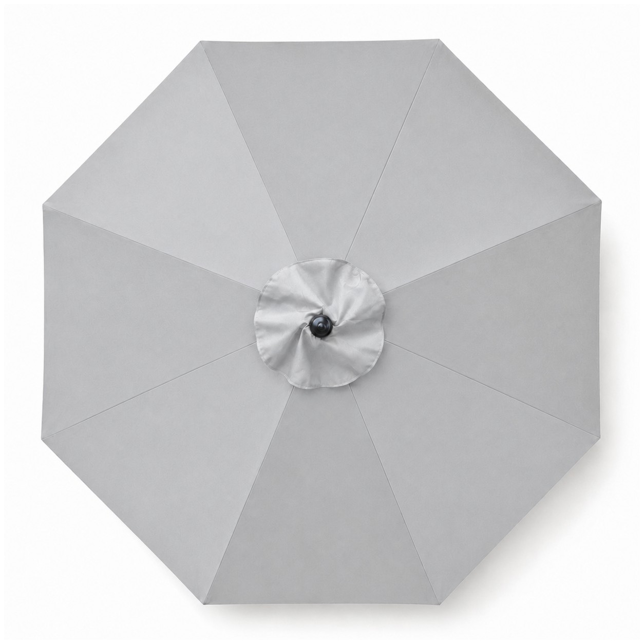 9' Aluminum Market Umbrella Crank Lift — Silver