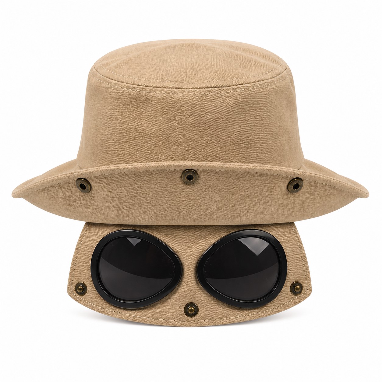 Polyester Bucket Hat With Built In Sunglasses — view 2