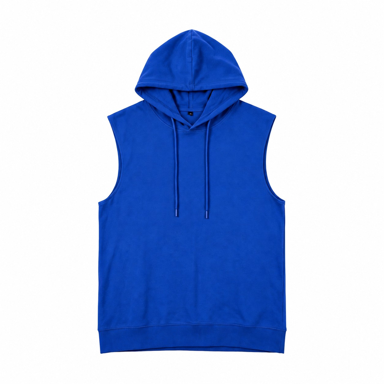 Sleeveless Cotton Gym Hoodie — Royal Blue