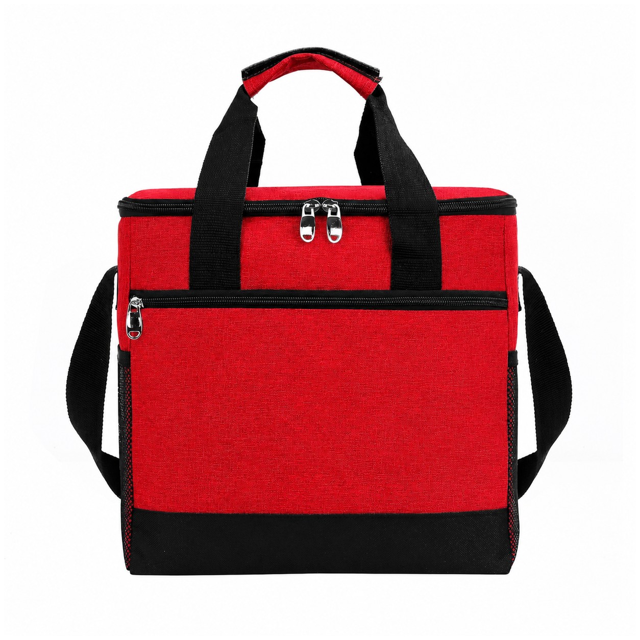 18-Can Insulated Soft Cooler Bag — Red