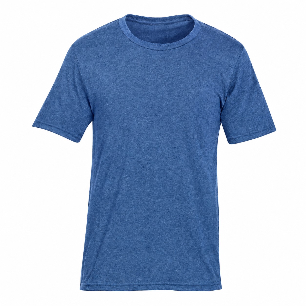 Blend Cotton Polyester Tee — Blue