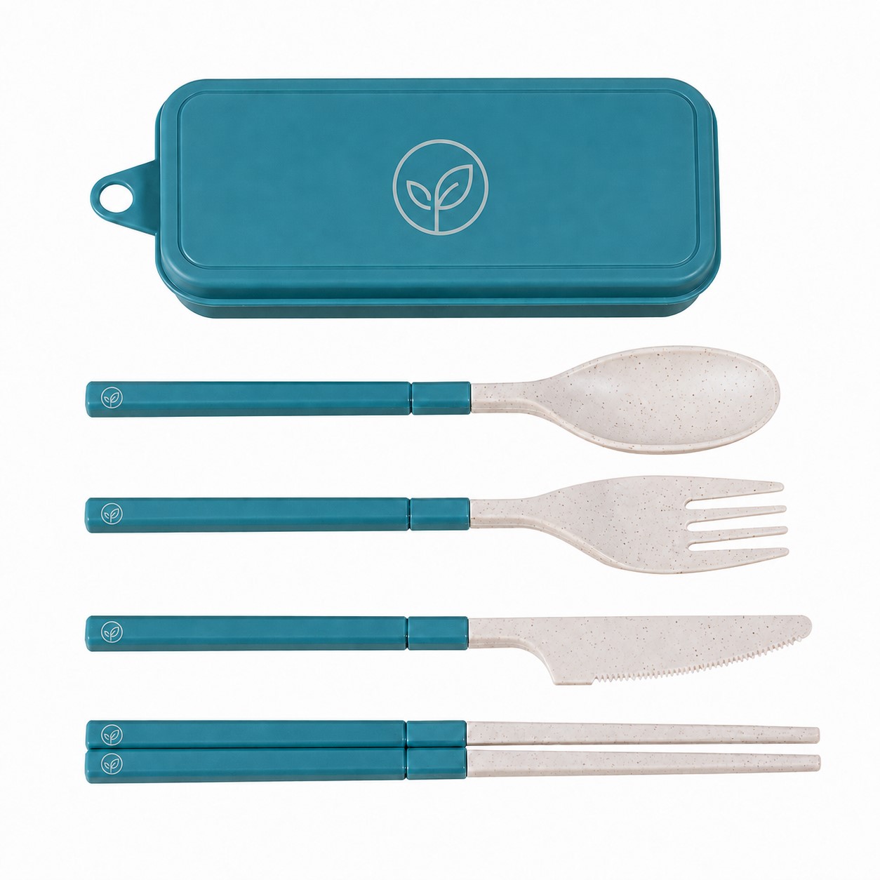 Wheat Straw Utensil Set With Case