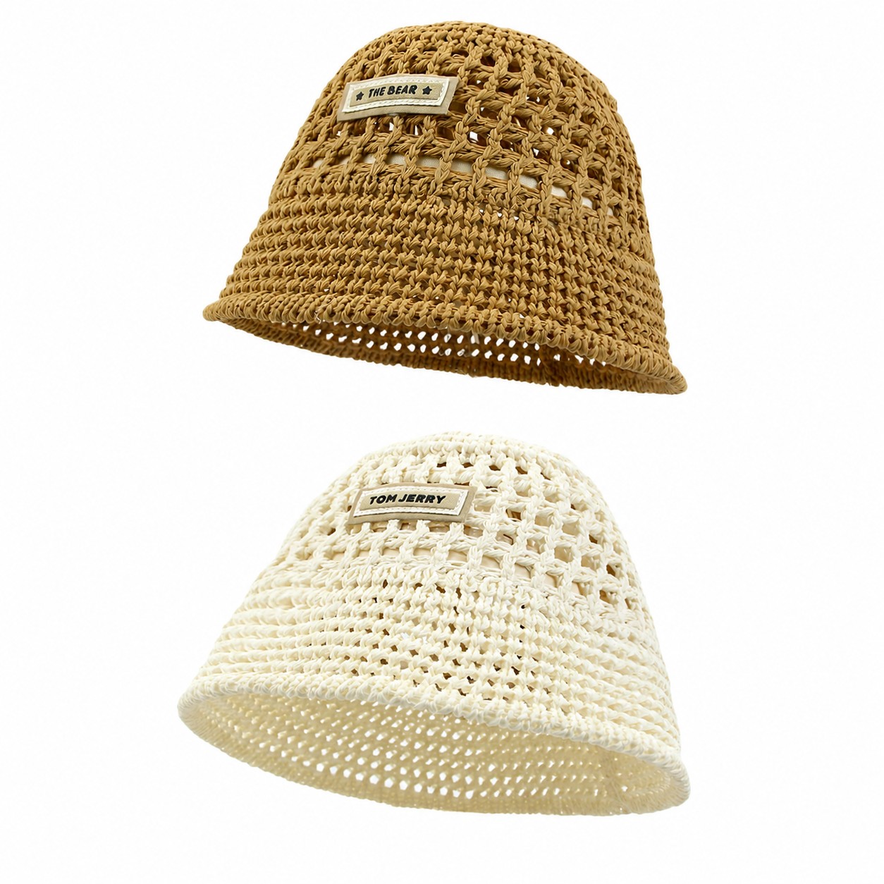Straw Open Weave Bucket Hat